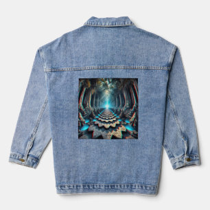 Path of Infinity: The Crystal Cave Descent Denim Jacket