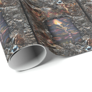 Path of Life Burnt Offering Wrapping Paper