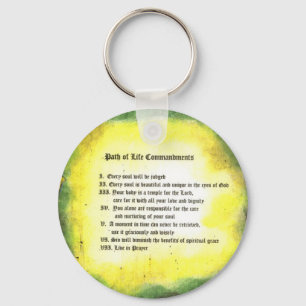 Path of Life Commandments Keychain