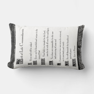 Path of Life Commandments Lumbar Pillow