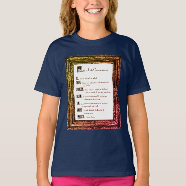 Path of Life Commandments  T-Shirt (Front)