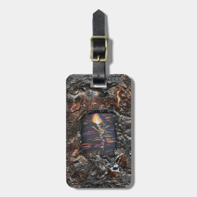 Path of Life & Cross of Strength Luggage Tag (Front Vertical)