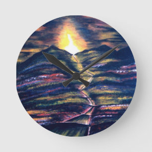Path of Life Round Clock