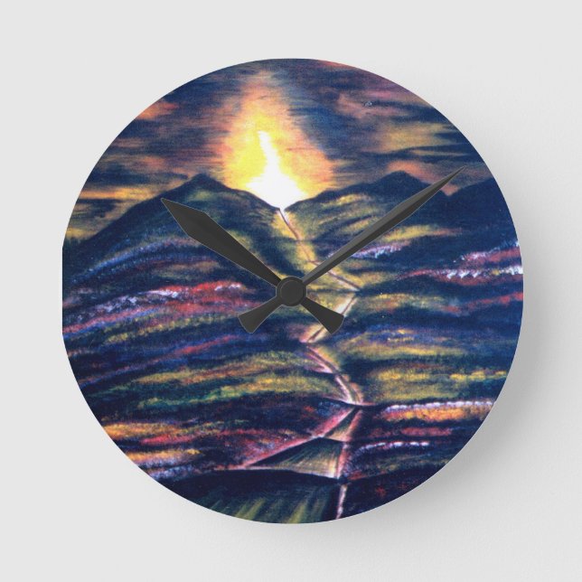 Path of Life Round Clock (Front)