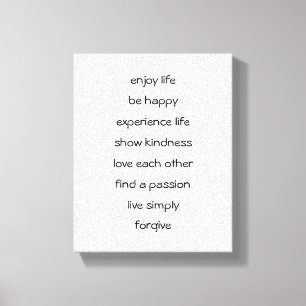 Path of Life Spiritual Message Canvas Print