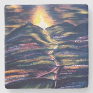 Path of Life Stone Coaster