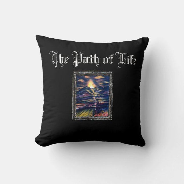 Path of Life Throw Pillow (Front)