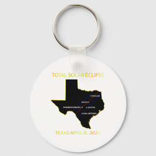Path Of Solar Eclipse 2024 Interactive Map Texas E Keychain