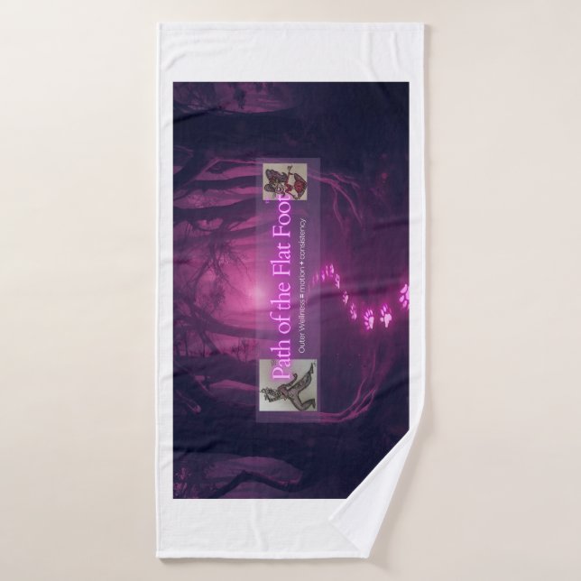 Path of the Flat Foot workout towel (Bath Towel)