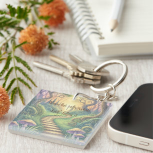 Path & Quote Keychain
