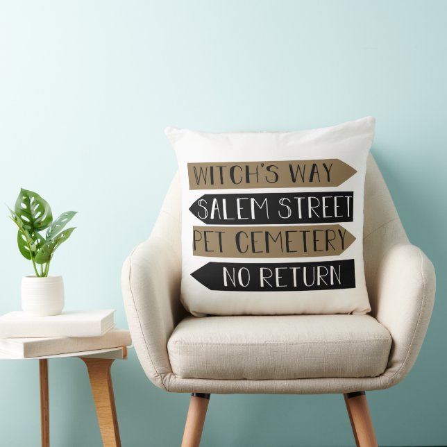 Path Signs  Throw Pillow (Chair)
