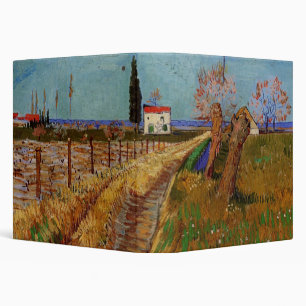 Path Through a Field, Willows by Vincent van Gogh Binder