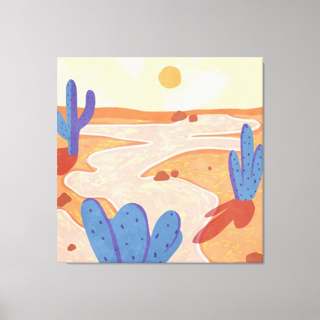 Path Through the Painted Desert Canvas Print (Front)