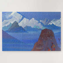 Path to Kailas, 1932 by Nicholas Roerich Poster Jigsaw Puzzle