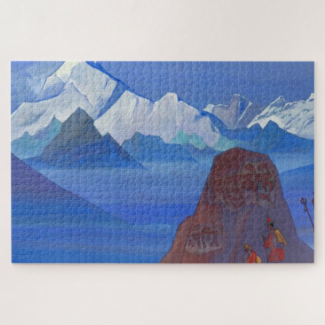Path to Kailas, 1932 by Nicholas Roerich Poster Jigsaw Puzzle (Horizontal)