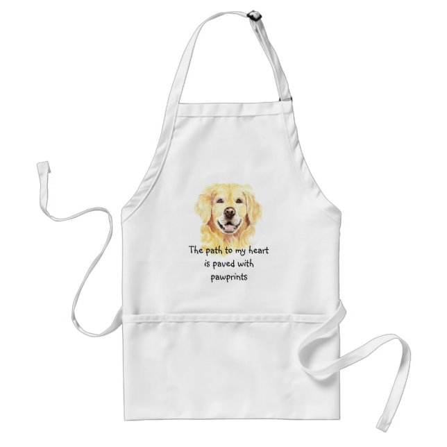 Path to my Heart Pawprints Dog Groomer Apron (Front)