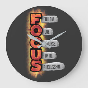 Path to Success Large Clock