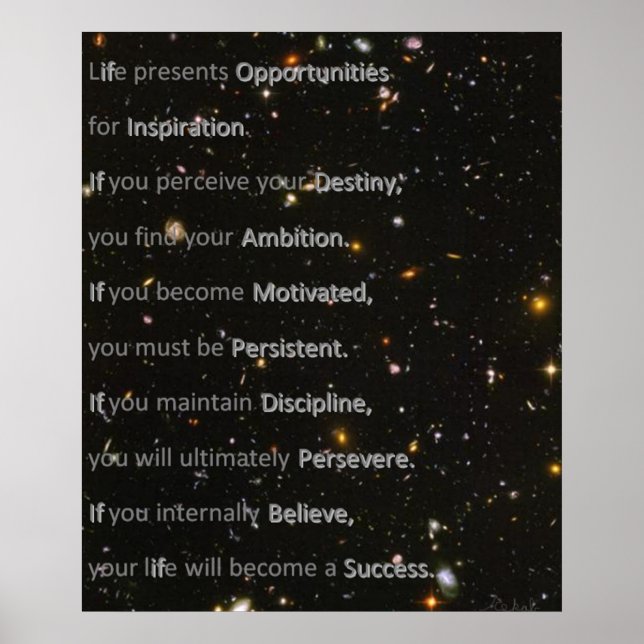 Path to success poster (Front)