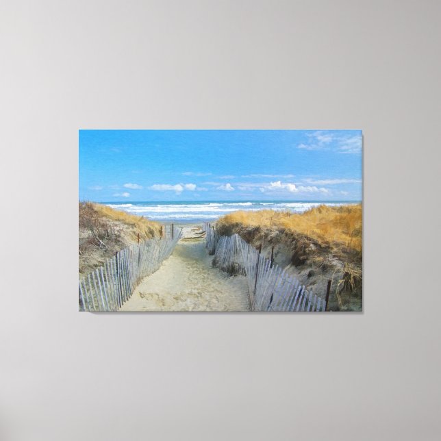 Path to the Beach Canvas Print (Front)
