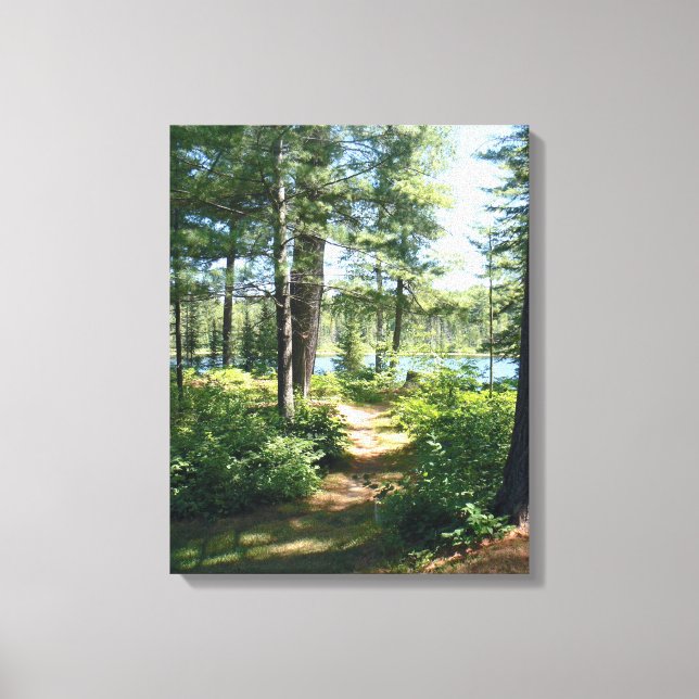 "Path to the Lake" Stretched Canvas Print (Front)