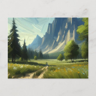 Path to the Mountains,  Postcard