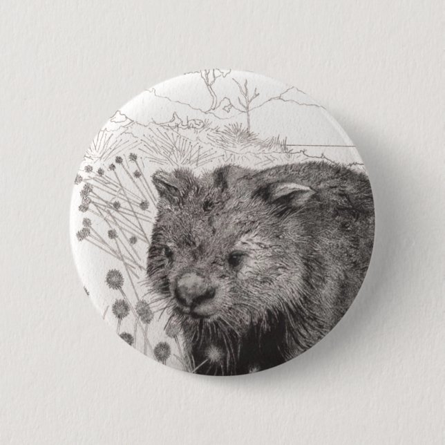 Path to Wombat Pool 2 Inch Round Button (Front)