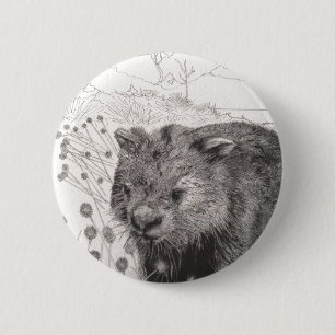 Path to Wombat Pool 2 Inch Round Button