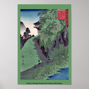 Path to Zenkoji Temple by Utagawa,Hiroshige Poster