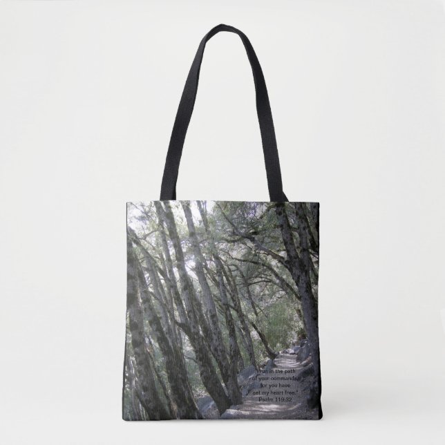 Path Tote with Psalm 119:32 (Front)