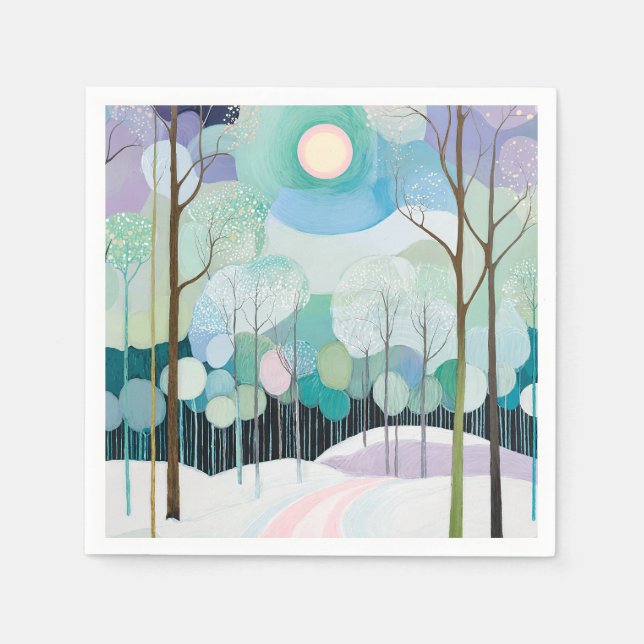 Path Under the Pastel Moon Napkin (Front)