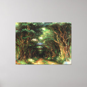 Path Under the Rose Trellises Giverny Canvas Print
