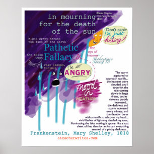 Pathetic Fallacy KS2 KS3 Poster English Literature