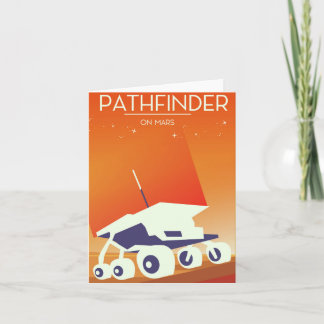Pathfinder at Mars Space Art Holiday Card