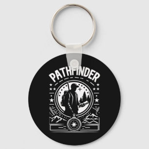 Pathfinder Explorer Adventure Outdoor Hiking Campi Keychain