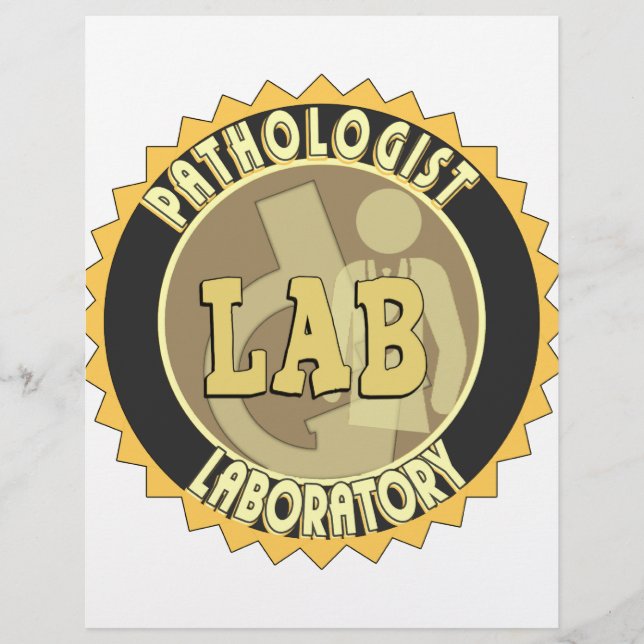 PATHOLOGIST BADGE LOGO MEDICAL LABORATORY (Front)