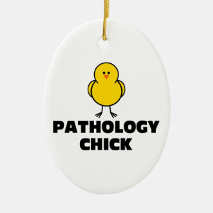 Pathology Chick Ceramic Ornament
