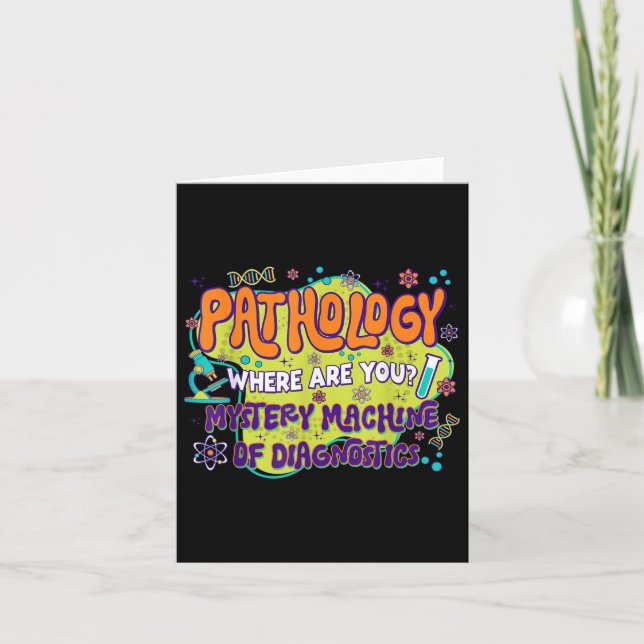 Pathology Lab Week 2025 Mystery Machine Of Diagnos Card (Front)