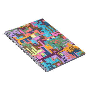 "Paths" Abstract Art Notebook