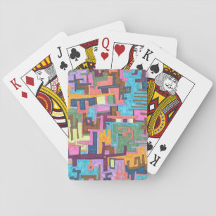 "Paths" Abstract Art Playing Cards