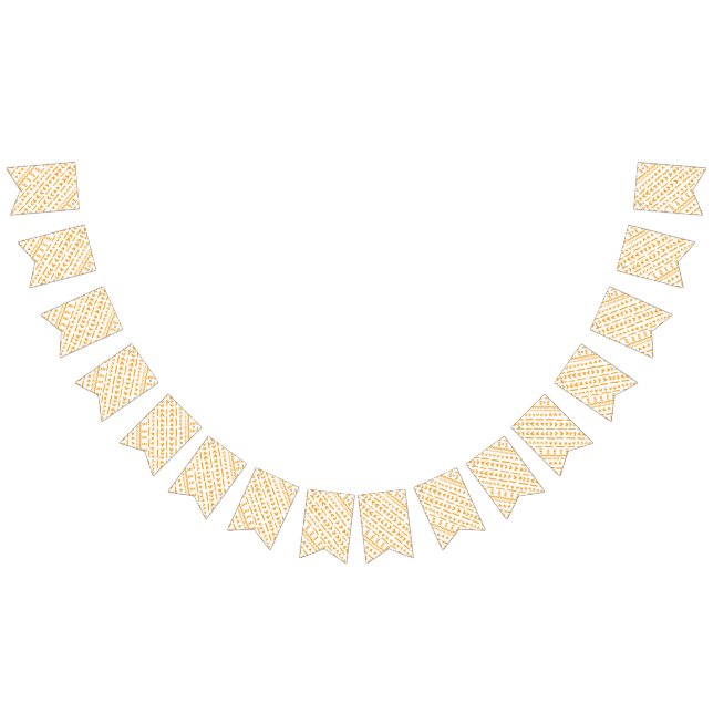 Paths Of Sun Mudcloth African Pattern In White Bunting Flags (All)