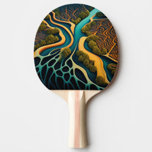 Paths of the Dreamland Ping Pong Paddle