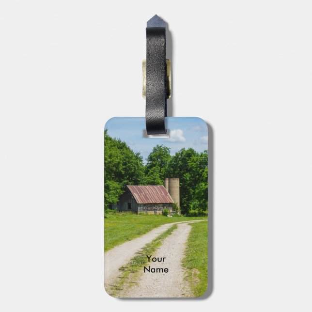 Pathway Through A Farm Luggage Tag (Back Vertical)