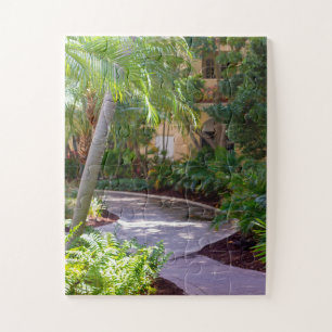 Pathway Through the Florida Palms  Jigsaw Puzzle