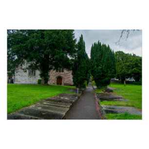 Pathway to History: St. Asaph Parish Church, Wales Poster