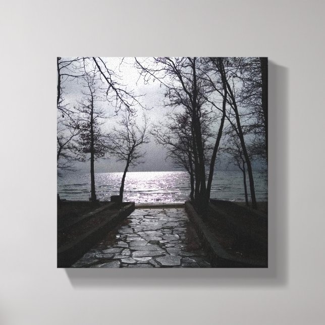 Pathway to Lake Tahoe Canvas Print (Front)