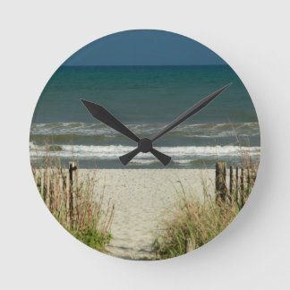 Pathway to the Ocean Waves Round Clock