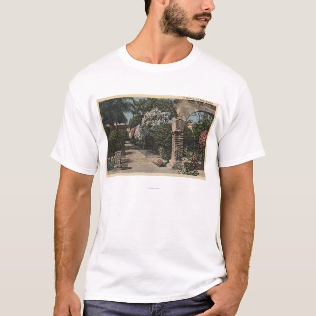 Pathways of the Patio Mission Garden T-Shirt (Front)