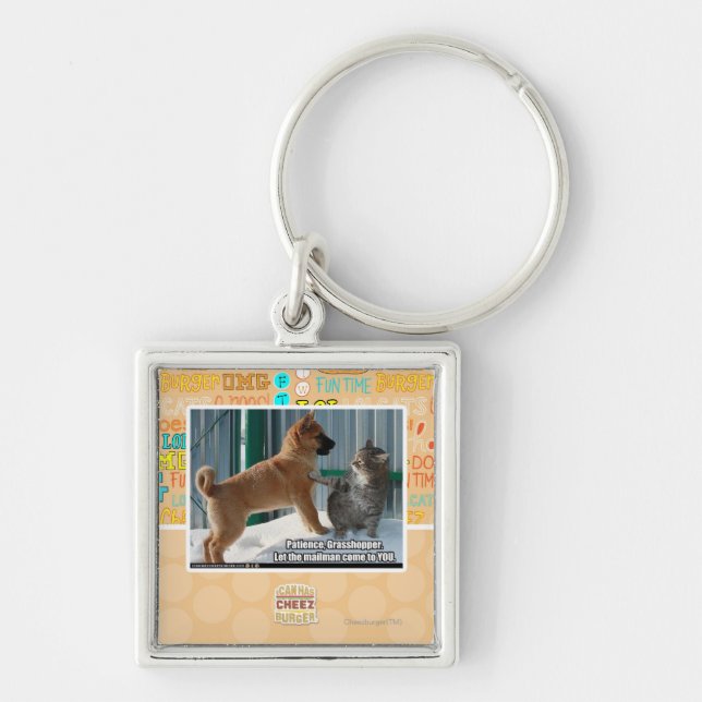 Patience, Grasshopper. Keychain (Front)