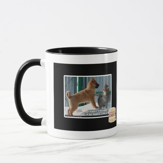 Patience, Grasshopper. Mug (Left)