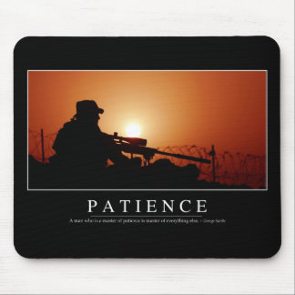 Patience: Inspirational Quote Mouse Pad